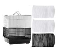 Wresetly Lot de 3 grandes cages réglables - Pour graines et oiseaux - Filet de protection aéré