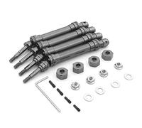 Wresetly Lot de 4 de transmission et en métal CVD pour 1/10 Slash Stampede Hoss VXL RC Pièces de mise à niveau de voiture