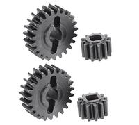Wresetly Lot de 4 pièces AR45 F9 Portal Gear 23T/12T pour Axial SCX10 III Capra 1/10 RC Crawler Car Upgrade Parts Accessoires