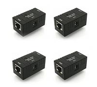 Wresetly Lot de 4 répartiteurs d'injecteurs 10 M/100 passifs PoE Power over Ethernet RJ-45 Adaptateur mural pour caméra de vidéosurveillance IP réseau