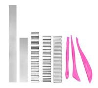 Wresetly Lot de 8 lames de découpeuse d'argile polymère flexible pour bricolage, découpe, modelage, sculpture