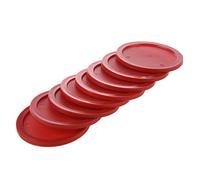 Wresetly Lot de 8 palets de hockey sur air rouge 63 mm