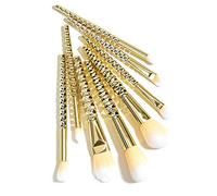 Wresetly Lot de 8 pinceaux de maquillage pour fond de teint, poudre, fard à paupières, mélange de pinceaux de maquillage, kit d'outils en nid d'abeille