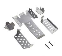 Wresetly Plaque de protection pour d'armure châssis en acier inoxydable pour Vanquish VS4-10 Phoenix VS410 Pièces d'amélioration de voiture grimpante de télécommande