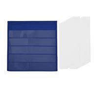 Wresetly Poche pour Tablette Graphique avec Cartes 20X EffaçAbles à Sec, de Poche PéDagogique D'Ordinateur de Table à Double et Autoportant (13X12 Pouces)