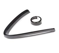 Wresetly pour 2017-2019 Voiture Pare-Chocs Grilles d'air V Cadre DéCoration Garniture Autocollant Logo Couverture Accessoires