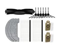 Wresetly Pour aspirateur robot S9, pièces de rechange, brosse principale, filtre Hepa, sac, lingettes, pièces de chiffon