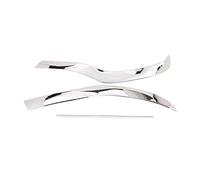 Wresetly Pour E W213 2016-2019 Chrome ABS Pare-chocs Avant Plaque Spoiler Spoiler Couvercle décoratif