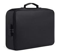 Wresetly Sac à Documents Ignifuge avec Serrure Bureau à Domicile Voyage BoîTe de SéCurité Ignifuge et éTanche PoignéE Portable Stockage de Fichiers