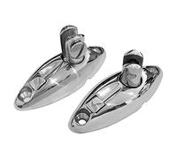 Wresetly Support LatéRal de Pont de CharnièRe Pivotante SupéRieure Bimini à DéGagement Support LatéRal de Plate- de CharnièRe Pivotante SupéRieure en Acier Inoxydable 316