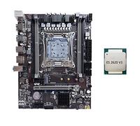 Wresetly X99 Carte mère LGA2011-3 pour ordinateur compatible avec Xeon E5 V3 V4 Series CPU DDR4 RAM avec processeur E5 2620 V3