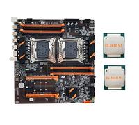 Wresetly X99 Dual CPU LGA2011 Carte mère Support DDR4 ECC Mémoire maximale 256 Go avec processeur 2XE5 2650 V3