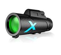 Wresetly Zoom monoculaire étanche HD BAK4 12 x 50 avec support pour téléphone portable et trépied pour jeux de balle, observation des oiseaux, voyages