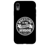 Wrestler Wrestle Wrestling is My Favorite Season Coque pour iPhone XR