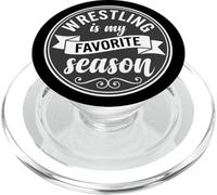 Wrestler Wrestle Wrestling is My Favorite Season PopSockets PopGrip pour MagSafe