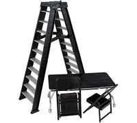 WRESTLING Black Ensemble de Table, échelle et 2 chaises pour Figurines d'action Mattel WWE