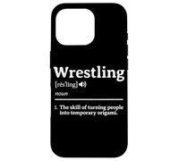 Wrestling Definition Origami Folding People Humour Lutteur Coque pour iPhone 16 Pro