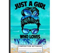 Wrestling Girl Composition Notebook: Just a Girl Who Loves Wrestling Theme - College Ruled Journal for Wrestle Fans, Teens, and Sports Enthusiasts