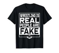 Wrestling is Real, Les Gens sont de Faux Fans drôles de Catch Professionnel T-Shirt