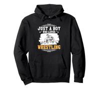 Wrestling Lover Wrestler Juste Un garçon Qui Aime la Lutte Sweat à Capuche