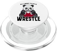 Wrestling Panda, Tout ce Que Je Veux Faire, C'est Un Mignon Bear Wrestler PopSockets PopGrip pour MagSafe