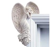 WREWING Cadre de porte ange en résine - Décoration élégante de style nordique pour portes, murs et cadres photo (gauche)