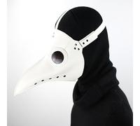 WREWING Ensemble masque et cape de médecin de la peste - Accessoire de costume Steampunk Gothique Halloween pour cosplay et fêtes (options multicolore)