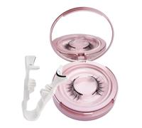WREWING Lot de 2 paires de cils magnétiques avec miroir et pince à épiler | Sans colle, réutilisable, volume naturel (styles dramatiques et subtils)