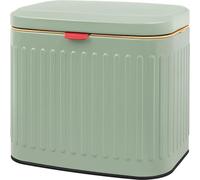 WREWING Poubelle de cuisine à suspendre avec seau intérieur amovible - Poubelle compacte de 4 L pour restes de nourriture, idéale pour placard, salle de bain, bureau et camping (vert)