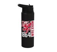 Wrexham 1864 Dragon rampant Stainless Steel Insulated Water Bottle