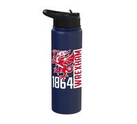 Wrexham 1864 Dragon rampant Stainless Steel Insulated Water Bottle