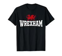 Wrexham City, Pays de Galles, Red Dragon Wrecsam Cymru, Comté de Galles T-Shirt Graphique avec Valeur, Homme, Noir, XL
