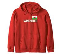 Wrexham Pays de Galles City Cymru Drapeau du Pays de Galles Dragon, Rouge Sweat à Capuche