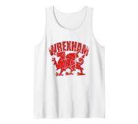Wrexham Souvenirs Drapeau du Pays de Galles Dragon Rétro Grunge Débardeur