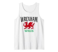 Wrexham Wales Cymru Drapeau Gallois Dragon Wrexham City Love Débardeur