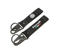 WRFUU Moto Polyester Porte-clés personnalisé en brodé Porte-clés personnalisé Porte-clés pour Benelli,Black-A