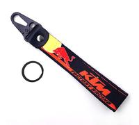 WRFUU Moto Polyester Porte-clés personnalisé en brodé Porte-clés personnalisé Porte-clés pour KTM,Black-A