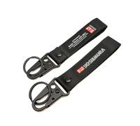 WRFUU Moto Polyester Porte-clés personnalisé en brodé Porte-clés personnalisé Porte-clés pour YOSHIMURA,Black-A