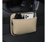 WRGEYXTD Coffre De Rangement LatéRal SièGe Auto pour Ford Puma St-Line 2020-2023, Multifunctional Storage Box Organisateur Siege LatéRale Poche Accessoires,C/Beige