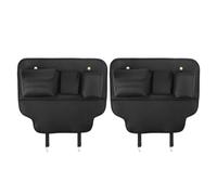 WRGEYXTD Coussinets Anti-Coups De Pied SièGes Auto pour VW Atlas Bulli ID.3 Pure ID.4 Pure ID.6, Coussin Anti-Coup Siège Tapis Protections Dossier avec Poches Rangement,B/Black