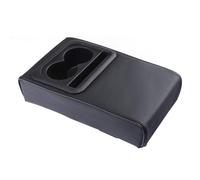 Wrhome Coussin d'accoudoir de Console Centrale Automatique pour Peugeot 208 e-208 II GTI GT Line 2020-2024,Coussin d'accoudoir en Cuir PU,Coussin de Hauteur,A/Black Basic Style