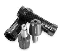 WRIDEX CNC Moto Anti-dérapant Guidon Guidon Poignée Couvercle D'extrémité Poignées pour BMW K1600GTL 2012 2013 2015 2016 2017 2018 2019 Poignées (Color : Grey)