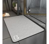 WRIGGY Tapis De Bain Diatomit Absorbant Séchage Rapide Antidérapant grey-40x60cm