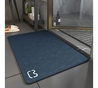 WRIGGY Tapis De Bain Diatomit Absorbant Séchage Rapide Antidérapant Navy blue-60x90cm