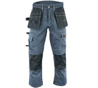 WrightFits Pantalon de travail Pro Builder pour hommes Pantalon cargo de combat de sécurité à usage intensif - Multi poches & Poches pour genouillère - Triple couture - Vêtements de travail durables