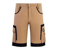 WrightFits Short cargo pour homme - Short de travail - Short d'été - Plusieurs poches - Triple couture - Vêtement de travail durable