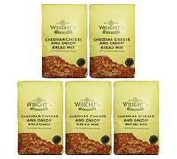 Wright's Baking Lot de 5 mélanges de pain au cheddar et à l'oignon 500 g