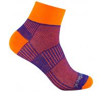 Wrightsock - Coolmesh II Quarter - Chaussettes de randonnée - Unisex XL | EU 45.5-49 - royal / orange
