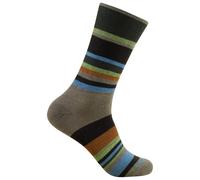 Wrightsock - Stride Crew - Chaussettes de randonnée - EU 41,5-45 - khaki stripes