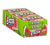 Wrigleys Boîte de 12 paquets de 15 bâtons de gomme à mâcher extra douce sans sucre pastèque
